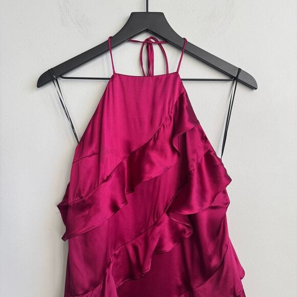 Elliatt Prestigious Silk Mini Dress in Berry S - Picture 5 of 14